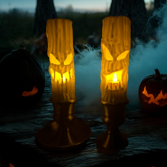 Halloween 3D-Kerzenständer | Inkl. Beleuchtung